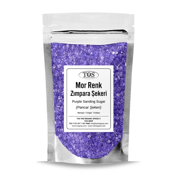 Mor Zımpara Şekeri 1 kg Purple Sanding Sugar ürün görseli 1