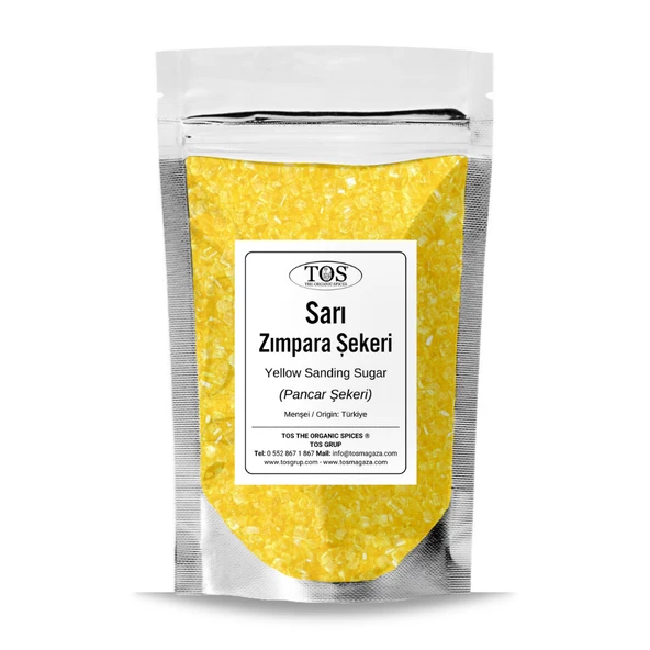Sarı Zımpara Şekeri 100 gr Yellow Sanding Sugar ürün görseli 1