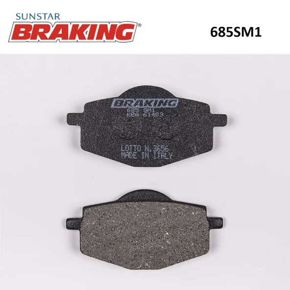 YARI METALİK FREN BALATASI / YAMAHA / YBR 125 / 125cc / ÖN  / 2005-2006-2007-2008-2009-2010-2011-2012-2013-2014 ürün görseli 1