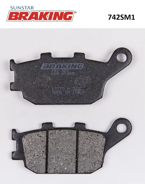 YARI METALİK ARKA FREN BALATASI / YAMAHA / YZF R7 / 700cc / ARKA / 2022-2023-2024 ürün görseli 1