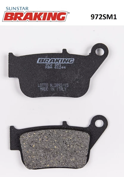 YARI METALİK ARKA FREN BALATASI / YAMAHA / X-MAX (ABS YOK) / 250cc / ARKA  / 2014-2015-2016 ürün görseli 1