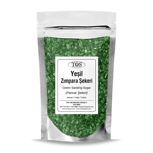 Yeşil Zımpara Şekeri 1 kg Green Sanding Sugar ürün görseli 1