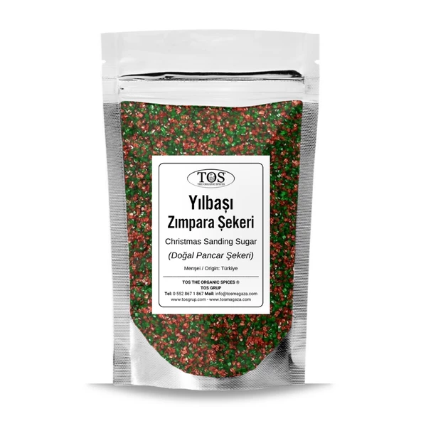 Yılbaşı Zımpara Şeker Karışımı 1 kg Christmas Sanding Sugar ürün görseli 1