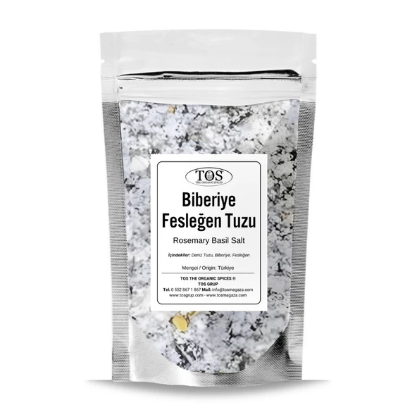 Biberiye Fesleğen Tuzu 1 kg (1. Kalite) Rosemary Basil Salt ürün görseli 1