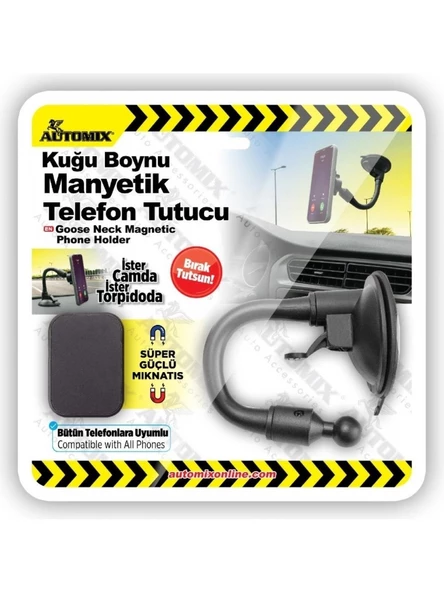 AUTOMİX KUGU BOYNU MANYETİK TELEFON TUTUCU ürün görseli 1