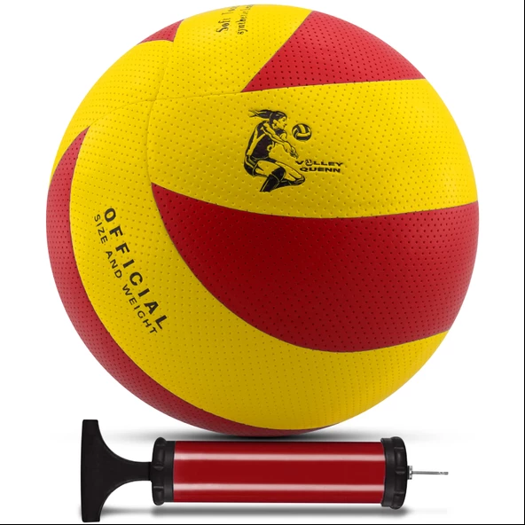 Voleybol Topu Pompalı SET 280G Renkli 8 panel Soft Touch İç-Dış Mekan Uygun Dayanıklı 700 ürün görseli 1