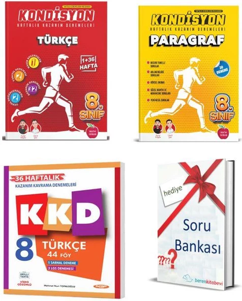Kurmay 8. Sınıf KKD Türkçe + Newton Kondisyon Paragraf + Türkçe + Soru Bankası Hediye ürün görseli 1