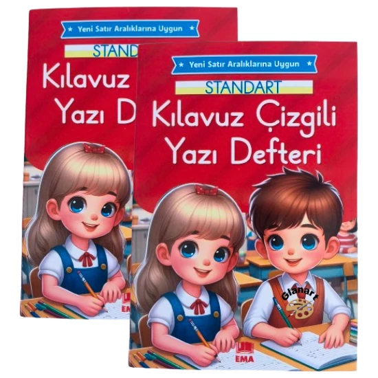 eni müfredat klavuz çizgili güzel yazı defteri 2 adet orta boy (16,5 x 24 cm ) 48 sayfa ürün görseli 1