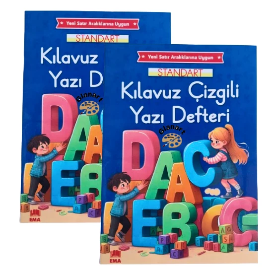 yeni müfredat klavuz çizgili güzel yazı defteri 2 adet büyük boy (19x27 cm ) 48 sayfa ürün görseli 1