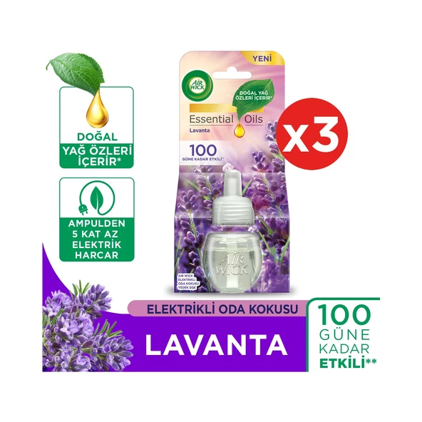 Air Wick Air Wick Elektrikli Oda Kokusu Yedek Lavanta x 3 Adet ürün görseli 1