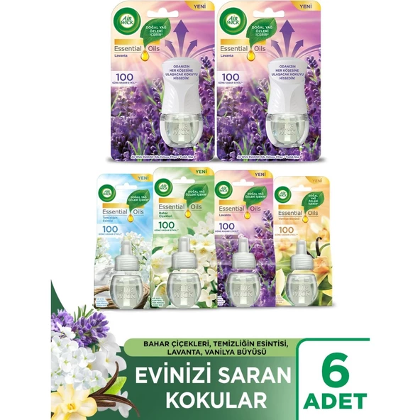 Air Wick Air Wick Elektrikli Oda Kokusu Set ( 2 Kıt Lavanta + 4 Çeşit Yedek) ürün görseli 1