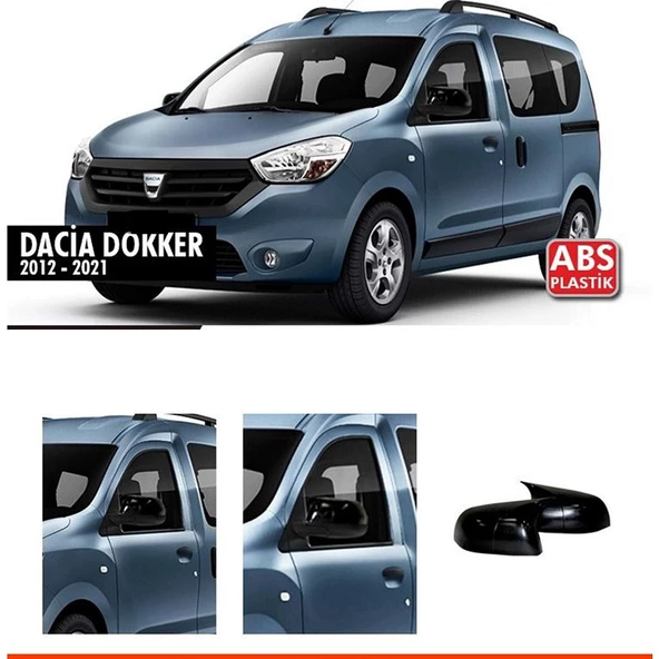 DACİA DUKKER 2012-2021 UYUMLU PARLAK SİYAH BATMAN AYNA KAPAĞI ürün görseli 1