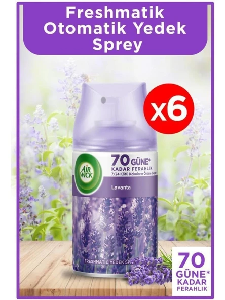 Air Wick Air Wick Oda Kokusu Freshmatic Makine Yedek Spreyi Lavanta x 6 Adet ürün görseli 1
