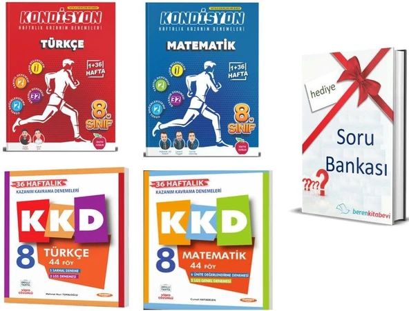 Kurmay KKD Matematik + KKD Türkçe+ Newton Kondisyon Türkçe + Matematik + Soru Bankası Hediye ürün görseli 1