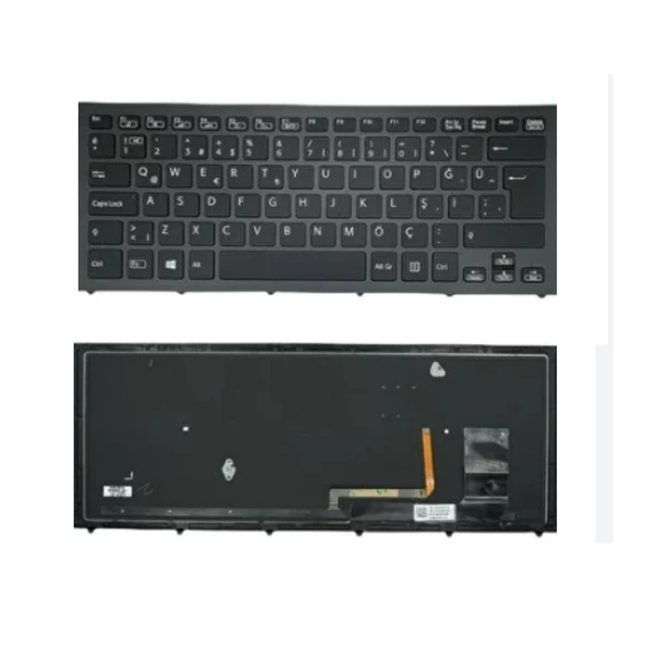 Sony Vaio SVF14N SVF14N15ST Notebook Klavyesi - Siyah - TR - Backlit / KL0872BLD ürün görseli 1