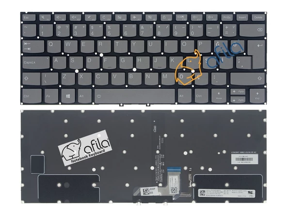 Lenovo ideaPad Yoga C930-13IKB Notebook Klavyesi - Siyah - TR - Backlit ürün görseli 1