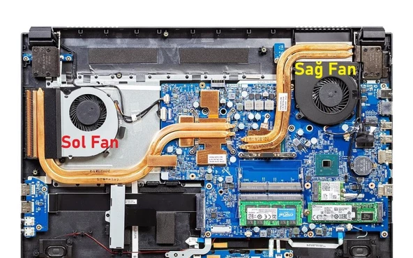 CLEVO N850EK Notebook CPU+GPU Fanı (Sağ+Sol Set) ürün görseli 1