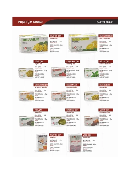 Beyaz Çay 20 'Li Süzen Poşet 3lü set - Resim 3