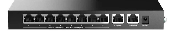 H3C Magic BS210T-P 8 Port Poe+ 2 Port Uplink 10-100-1000 Mbps Metal Kasa Swich ürün görseli 1