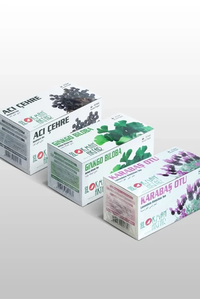 Acı Çehre, Ginkgo Biloba, Karabaş Çayı 20 'Li Süzen Poşet 3lü set, Lokman Aktar ürün görseli 1