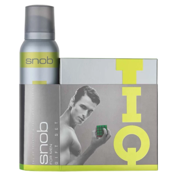 Snob IQ EDT 100 ml + Deo Sprey 150 ml Erkek Parfüm Seti ürün görseli 1