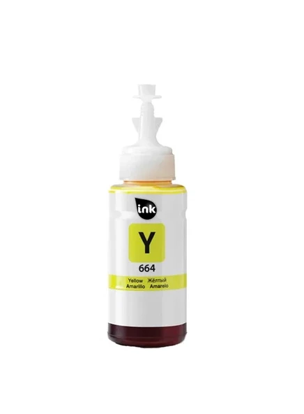 Epson Muadil EL-664, T6644 - 6734 SARI ŞİŞELİ MÜREKKEP (70 ml) ürün görseli 1