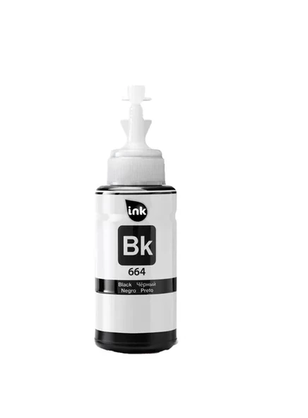 Epson Muadil EL-664, T6641 - 6731 SİYAH ŞİŞELİ MÜREKKEP (70ml) ürün görseli 1