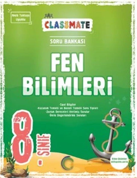 8. Sınıf Classmate Fen Bilimleri Soru Bankası Okyanus Yayınları ürün görseli 1