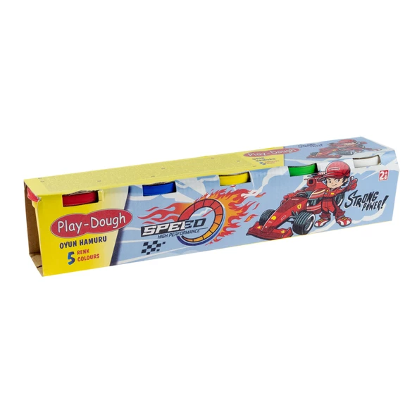 Oyun Hamuru 5 Renk F1 Yarışçı 5 100 Gram ürün görseli 1