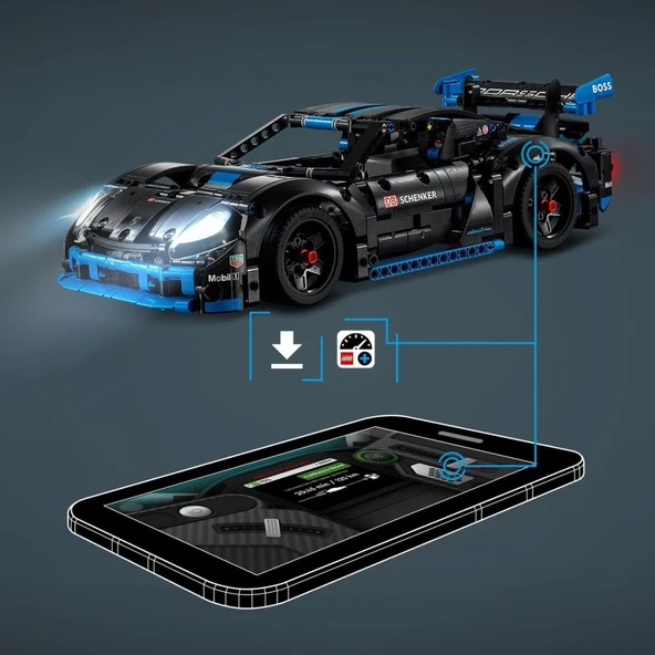 LEGO Technic 42176 Porsche GT4 e-Performance Yarış Arabası - Resim 5