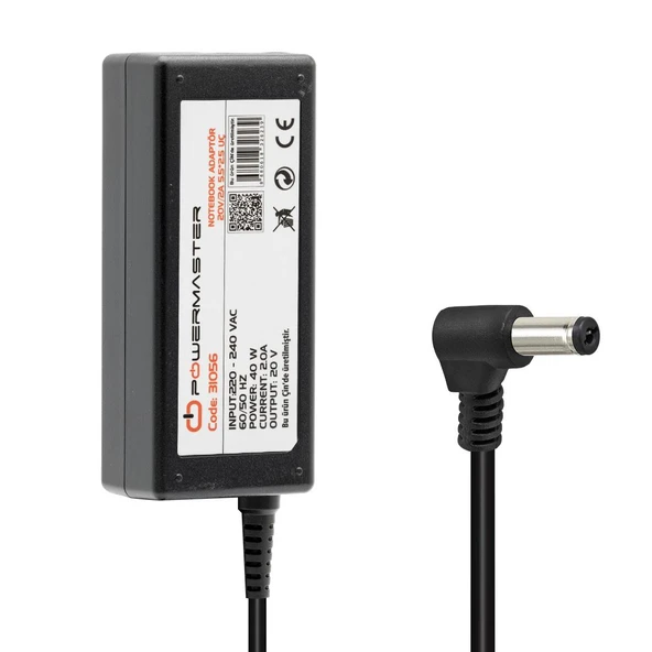 Powermaster 20 Volt 2 Amper 5.5 2.5 Uçlu Lenovo Ibm Notebook Adaptörü ürün görseli 1