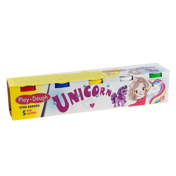 Oyun Hamuru 5 Renk Unicorn 5 100 Gram ürün görseli 1