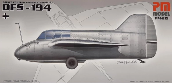 Rocket Powered Research Aircraft DFS-194 Pm Model Roket Motorlu Uçak Demonte Plastik Maketi ürün görseli 1