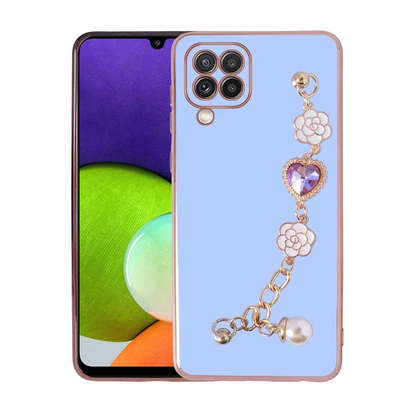 Samsung Galaxy M32 Kılıf El Tutamaçlı Kamera Korumalı Taka Silikon Kapak ürün görseli 1