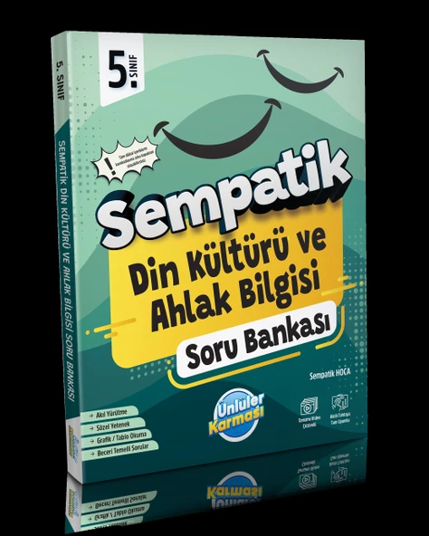 Ünlüler Karması Sempatik 5. Sınıf Din Kültürü ve Ahlak Bilgisi Soru Bankası Yeni ürün görseli 1