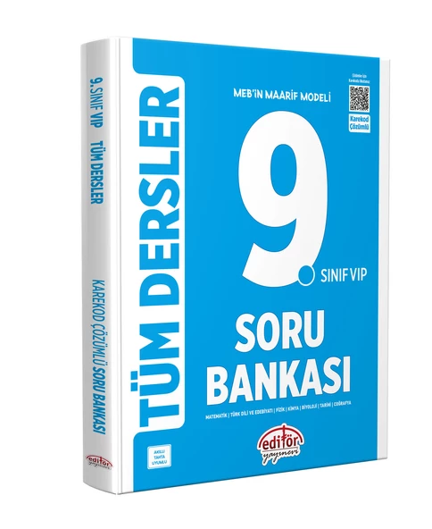 Editör Yayınları 9. Sınıf Tüm Dersler Soru Bankası ürün görseli 1