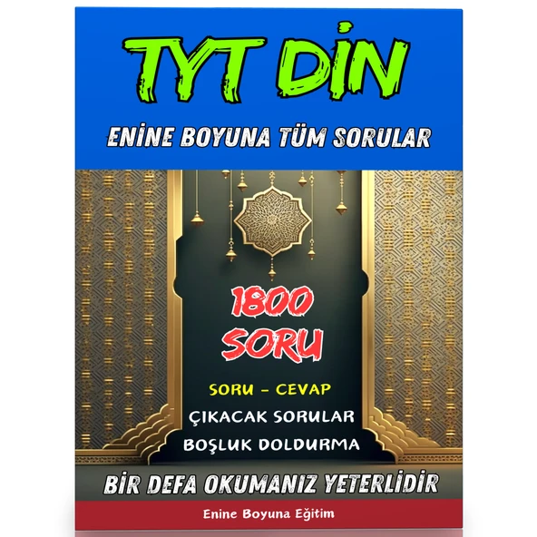 Enine Boyuna TYT Din Ders Notları - Resim 4