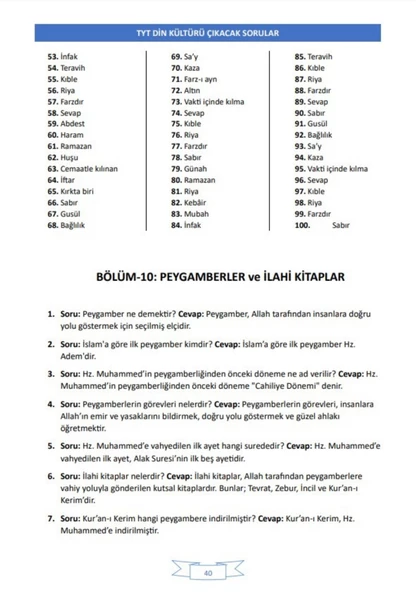 Enine Boyuna TYT Din Ders Notları - Resim 5