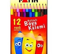 FATİH 12 Lİ TAM BOY KURU BOYA KALEMİ 1 KOLİ (İÇİNDE 50 TANE) ürün görseli 1
