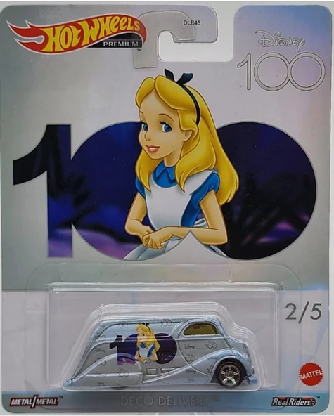 HOT WHEELS 2023 DISNEY'S 100 YEARS ALICE IN WONDERLAND DECO DELIVERY REAL RIDERS ürün görseli 1