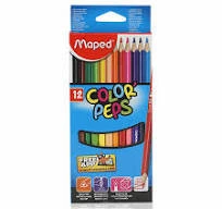 MAPED COLOR PEPS 12 Lİ UZUN BOY KURU BOYA ürün görseli 1