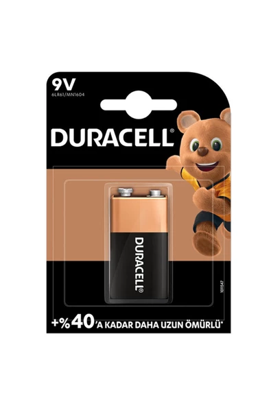 Duracell 9 Volt (4'lü) 4 Adet Pil ürün görseli 1