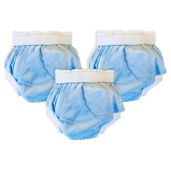 Pierre Cardin 3'lü Alıştırma Külodu 10-15kg - Mavi ürün görseli 1