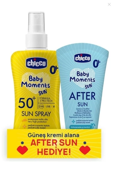 Chicco Güneş Kremi Spf 50+ 150 ml & Güneş Sonrası Kremi 150 ml ürün görseli 1