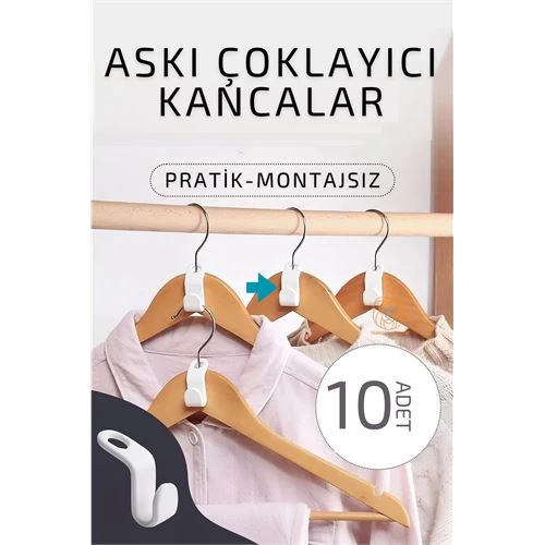 ModaCar Askı Çoklayıcı Kanca 10 ADET ürün görseli 1