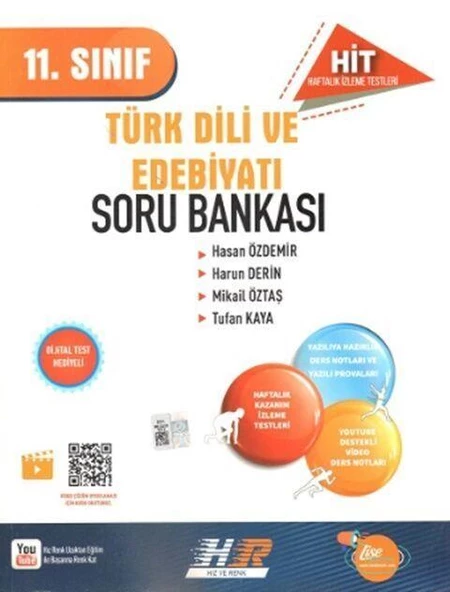 11. Sınıf Türk Dili ve Edebiyatı HİT Soru Bankası Hız ve Renk ürün görseli 1