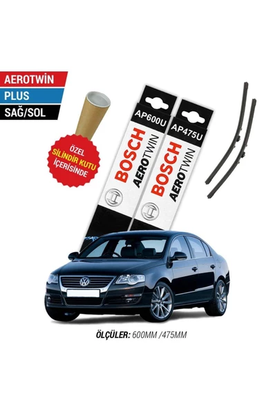 VW Passat Silecek Takımı (2006-2010 B6) Bosch Aerotwin Plus ürün görseli 1