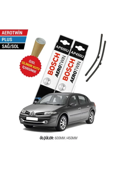 Renault Megane 2 Silecek Takımı (2006-2009) Bosch Aerotwin Plus ürün görseli 1