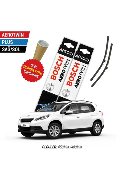 Peugeot 2008 Silecek Seti (2013-2019) Bosch Aerotwin Plus ürün görseli 1