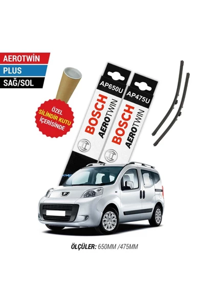 Peugeot Bipper Silecek Seti (2008-2017) Bosch Aerotwin Plus ürün görseli 1